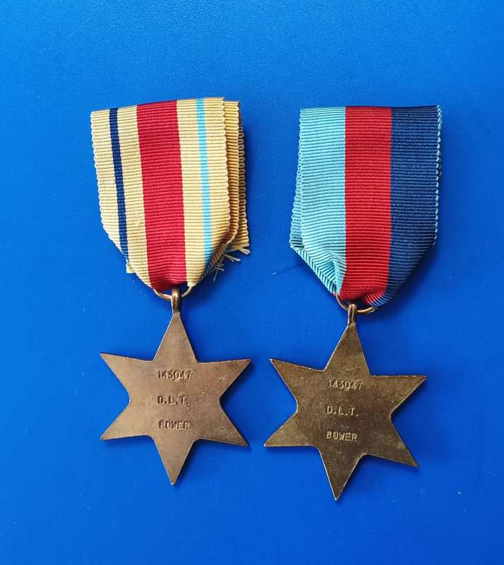 WW2 - AFRICA STAR + 1939 STAR-45 NAMED - FULL SIZE
