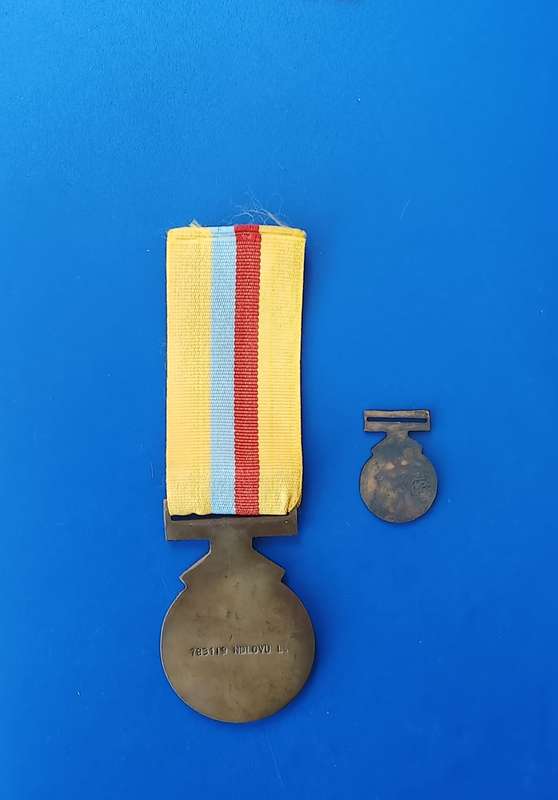 ZIMBABWE - DEFENSE PIPELINE MEDAL - FULL SIZE + MINIATURE