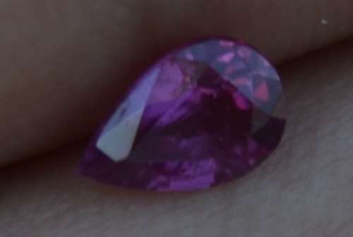 Untreated 0.55ct Pear shaped winza ruby