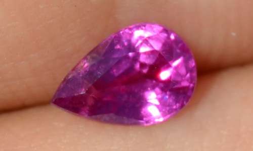 Untreated 0.55ct Pear shaped winza ruby