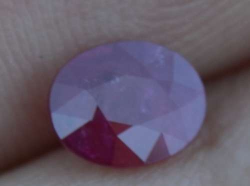 Untreated 0.95ct oval shaped winza ruby