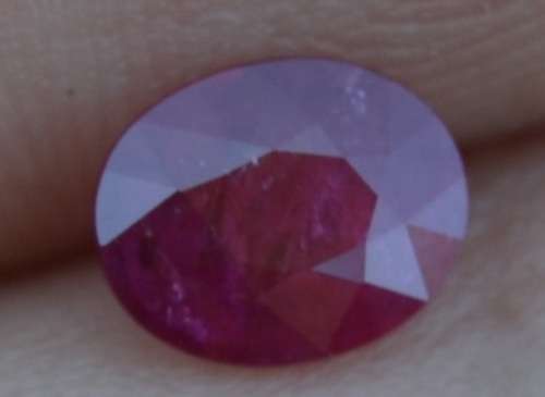 Untreated 0.95ct oval shaped winza ruby