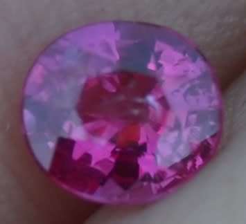 Untreated 0.40ct oval shaped winza ruby
