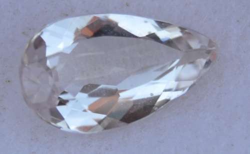 1.76Ct Natural Light Pink Morganite Pear Starting at R1 No reserve