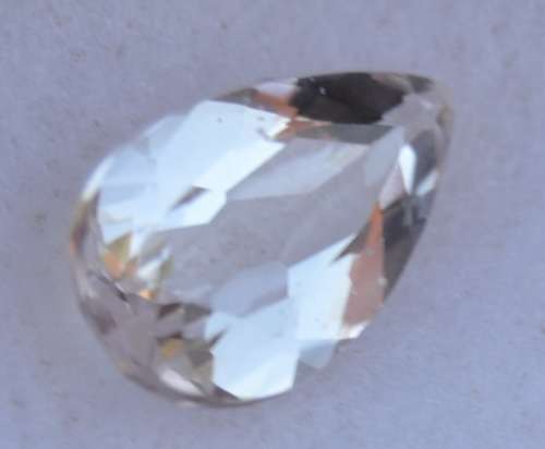 1.76Ct Natural Light Pink Morganite Pear Starting at R1 No reserve