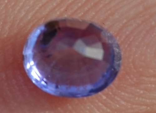 0.77ct Purplish blue Untreated Sapphire