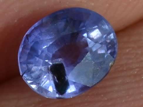 0.77ct Purplish blue Untreated Sapphire