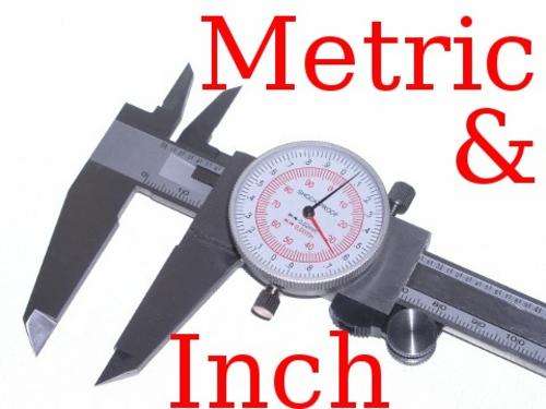 8" & 200mm Dual Reading Dial Calipers Metric SAE Inch