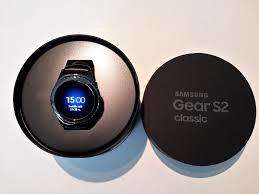 ORIGNAL SAMSUNG S2 CLASSIC SMART WATCH INCLUDING BOX,CHARGER,RUBBER BAND AND EXTRA LEATHER BAND