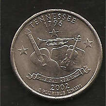 Tennessee Sate Quarter mint mark P