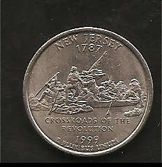New Jersey State  Quarter mint mark P