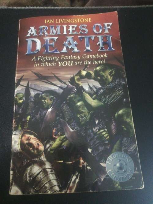 ARMIES OF DEATH by Ian Livingstone Game Book Number 14