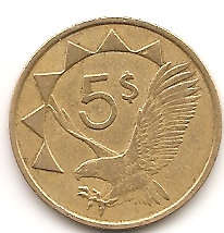 5$ of Namibia 1993