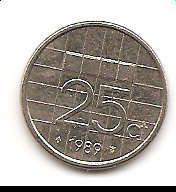 Nederlanden 25 c coin