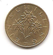 1 Schilling of Osterreich 1990