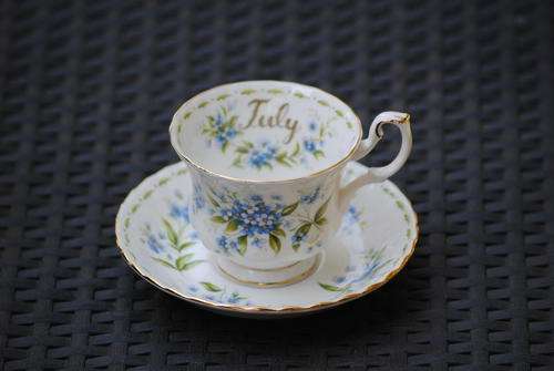 Royal Albert Flower of the Month July Forget Me Not Tea Duo