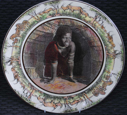 Royal Doulton South African Series Zulu Girl Plate