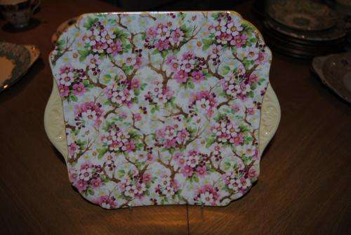 Shelley Maytime Cake Plate