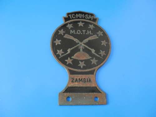Vintage Zambia MOTHS Car Bumper