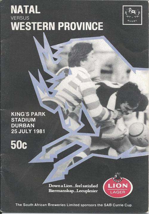 1981 Natal Rugby Programme