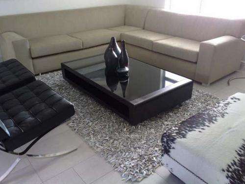 Stylish 100% LEATHER Shaggy Rugs....excellent quality