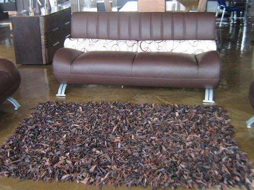 100%  SUEDE LEATHER SHAGGY Rugs - choice of 6 COLOURS !!