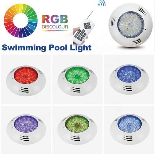 RGB Swimming Pool Light with Remote Control 24.5cm X 4.8cm Ip68 Led Waterproof Underwater Lights