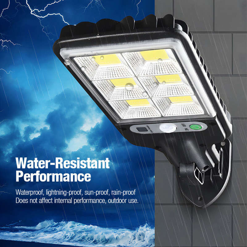 LED Solar Light Motion Sensor 3 Mode Floodlight Outdoor Street Wall Courtyard Garden
