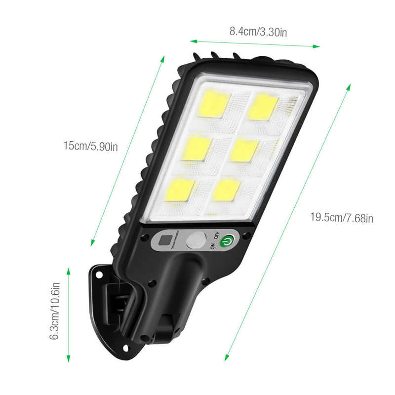 LED Solar Light Motion Sensor 3 Mode Floodlight Outdoor Street Wall Courtyard Garden