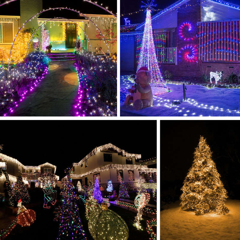 100pcs LED Fairy String Lights Garden Outdoor Patio Party Christmas Lights Waterproof