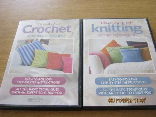 2x DVD's - Crochet and Knitting DVD's