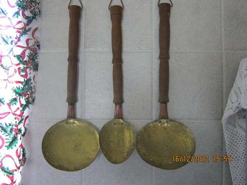 3x 1970's Huge Spoons for display