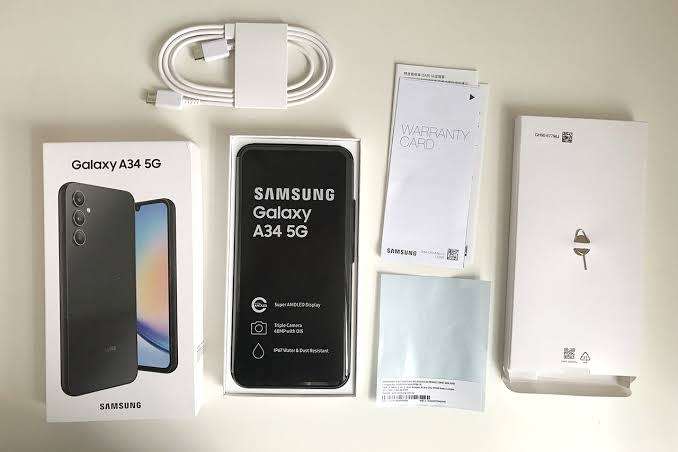 New Samsung A34 with Back Cover!!