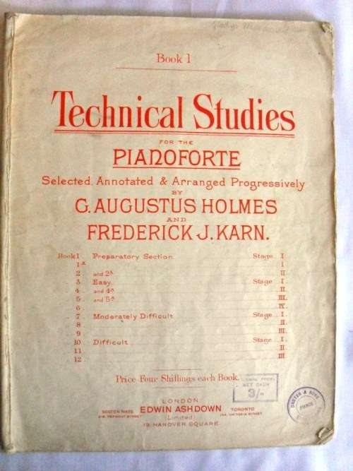 Technical Studies for the Pianoforte, Holmes/Karn