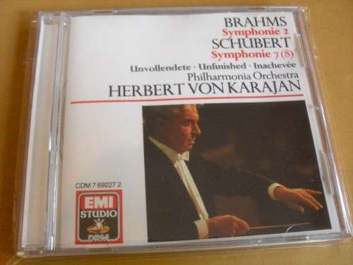 Brahms: Symphony No. 2 and Schubert: Symphony No. 7, Berlin Phil/Karajan