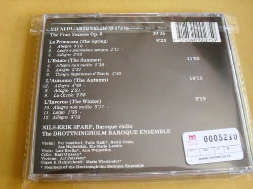 Antonio Vivaldi -The Four Seasons,. Spark/Drottningholm Baroque Ensemble