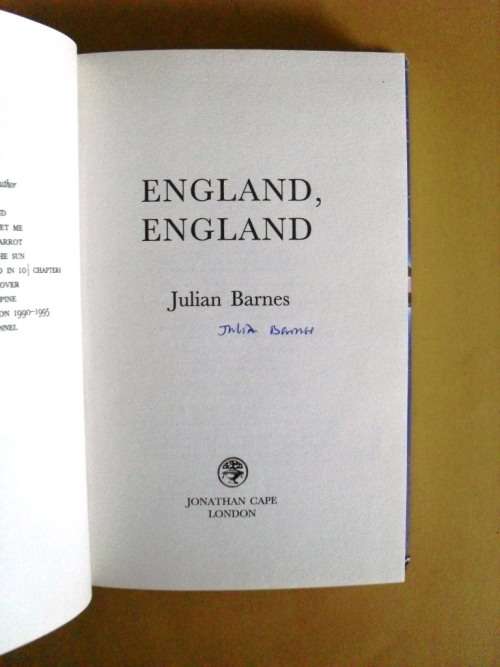 England, England, Julian Barnes [first edition, signed by author]