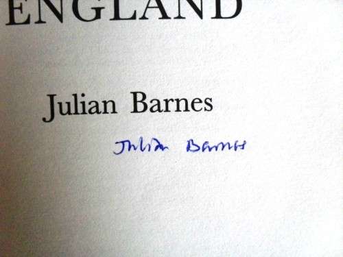 England, England, Julian Barnes [first edition, signed by author]