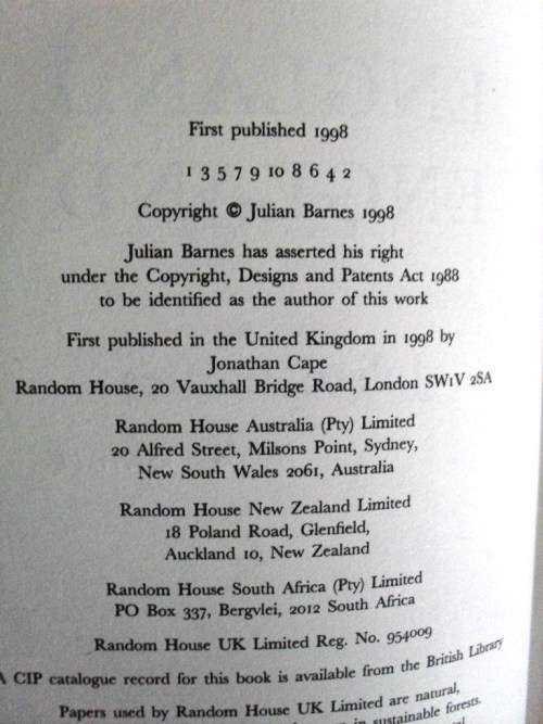 England, England, Julian Barnes [first edition, signed by author]
