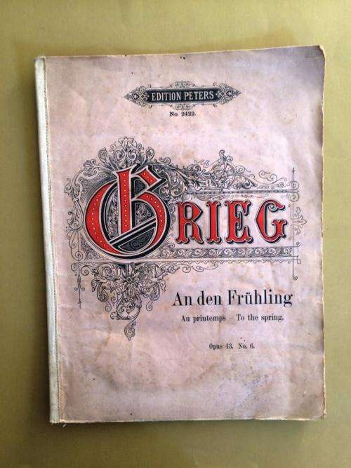 An den Frühling (To The Spring), opus 43, no. 6, Edvard Grieg [for piano]
