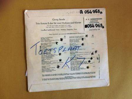 Georg Benda - Trio Sonata in E Major, David and Igor Oistrakh/Wladimir Yampolsky