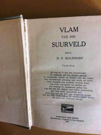 Vlam van die Suurveld, D.F. Malherbe