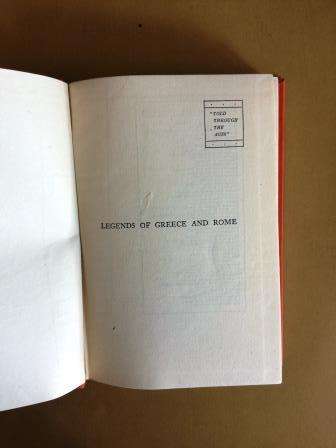 Legends of Greece and Rome, Grace H. Kupfer