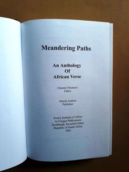 Meandering Paths - An Anthology of African Verse [NO RESERVE - REDUCED TO CLEAR]