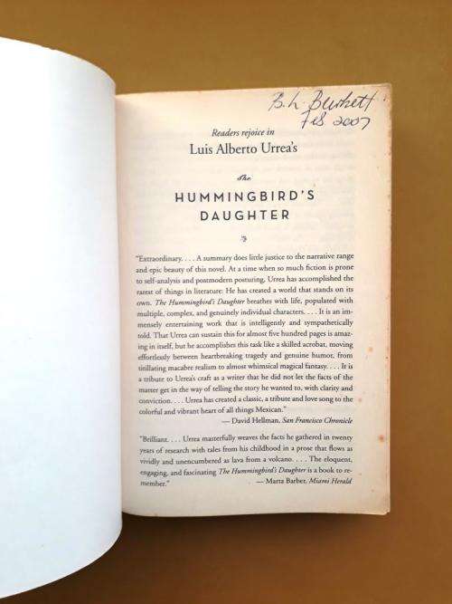 The Hummingbird's Daughter, Luis Alberto Urrea