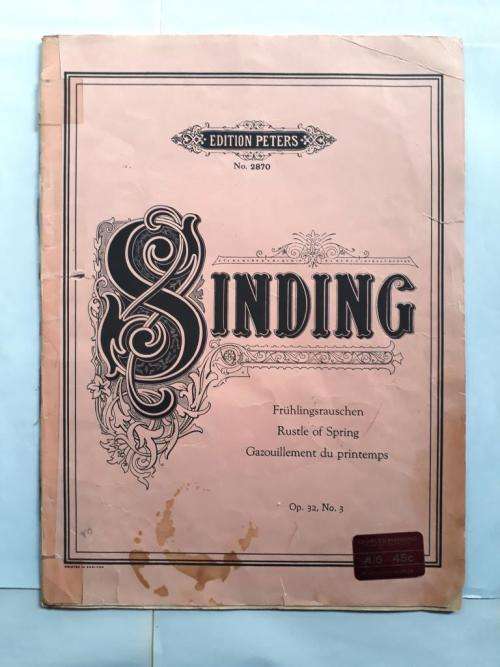 Rustle of Spring,  Christian Sinding [for piano]