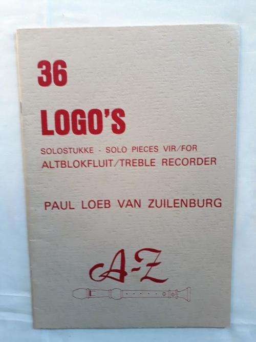36 Logo's, Solo Pieces for Treble Recorder, Paul Loeb van Zuilenburg