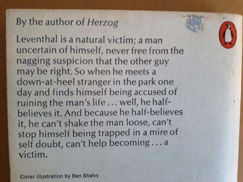 The Victim, Saul Bellow