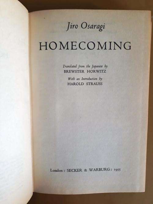 Homecoming, Jiro Osaragi