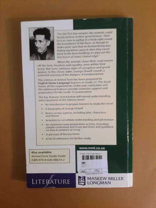 Animal Farm, George Orwell (school edition - novel and study notes)